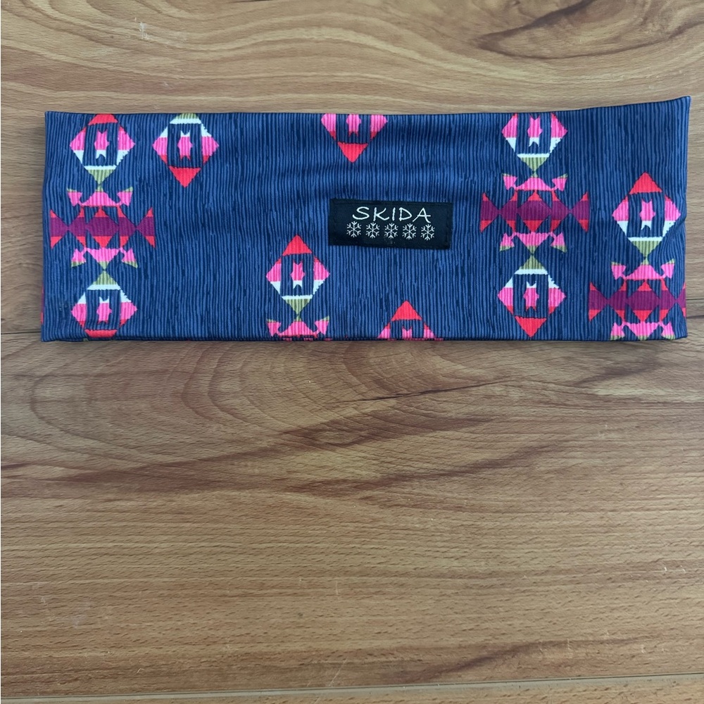 Skida Blue and Pink Patterned Headband